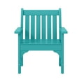 thumbnail image 4 of WestinTrends Malibu Outdoor Patio HDPE Adirondack Dining Arm Chair, Turquoise, 4 of 18