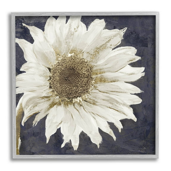 Stupell Industries Modern Distressed Daisy Graphic Art Gray Framed Art Print Wall Art, Design by Sophie 6