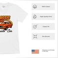 thumbnail image 6 of Vintage Classic 1970 Muscle Car Men's V-Neck T-shirt American Power Legendary V8 Performance, 6 of 7