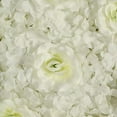 thumbnail image 2 of BalsaCircle 4 Cream Silk Roses Hydrangea Flowers Wall Panels 11 feet UV Protected Background Wedding Party Photo Booth, 2 of 8