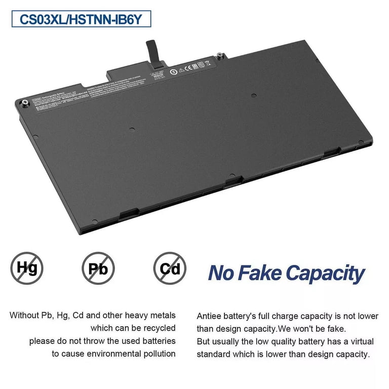 CS03XL Replacement Laptop Battery For HP EliteBook 840/850 G3 G4, Zbook 14 G2 – 11.4V 4600mAh 4-Cell