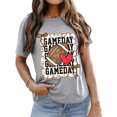 thumbnail image 7 of Football Game Day T-Shirt Game Day Coquette Shirt Graphic Tees For Women, 7 of 7