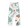 thumbnail image 4 of Easygdp Music Lover Dinosaur Men's Pajama Pant, Sleep Elastic Waistband Lounge Pants - Small, 4 of 9