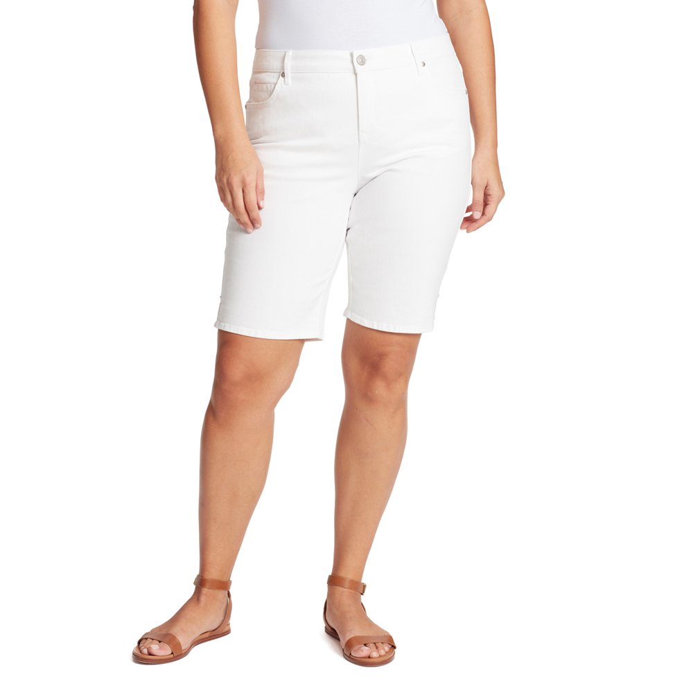 women's above the knee denim shorts