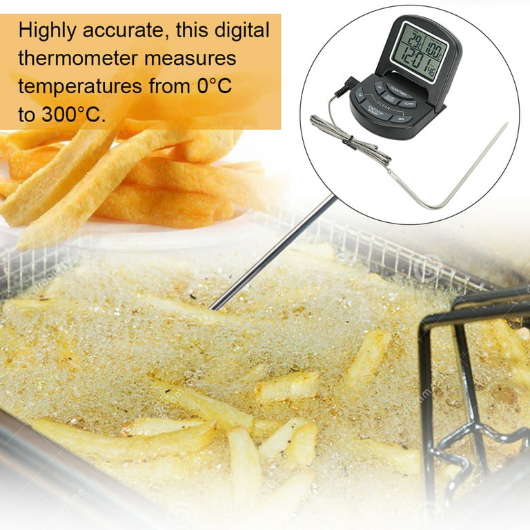 Renewgoo GooChef Cooking Thermometer Instant Read Digital Wireless Kitchen  Device for Food Meat BBQ Grilling Baking Deep Frying, Orange 