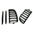 thumbnail image 4 of For BMW 3 Series E90 E91 2005-2008 Car Front Bumper Grille Racing Grills Grilles Matte/Gloss Black Dual Slats, 4 of 6