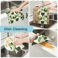 thumbnail image 2 of Yayeee 6 Pack Kitchen Dish Cloths for Washing Dishes Soft Absorbent Microfiber Towels, Green Circle, 2 of 9