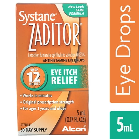 Zaditor Antihistamine Eye Drops, OTC Allergy Symptom Relief, 5 (Best Eye Drops For Seasonal Allergies)