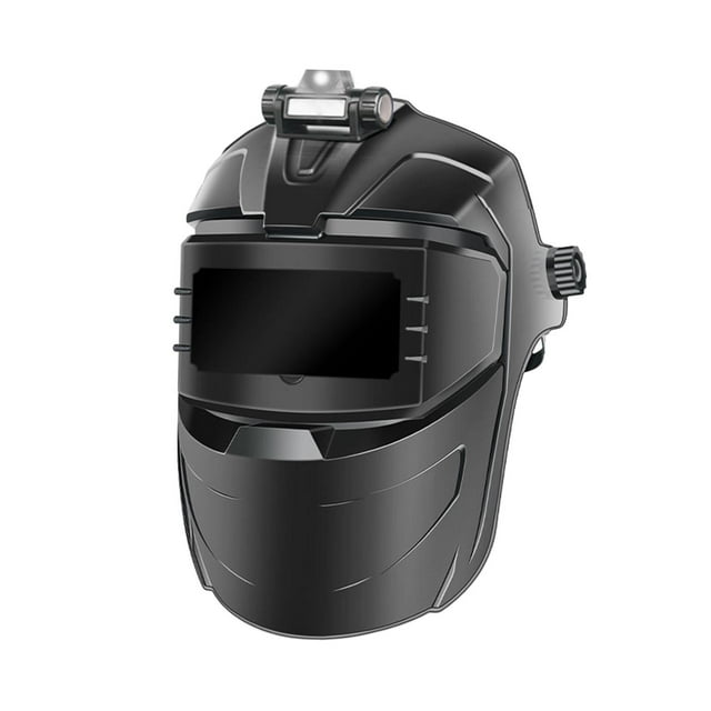 Máscara de Soldadura shamjiam Cubierta de capucha Protector de cara Vista clara Material de PC Color negro Multiusos con faro