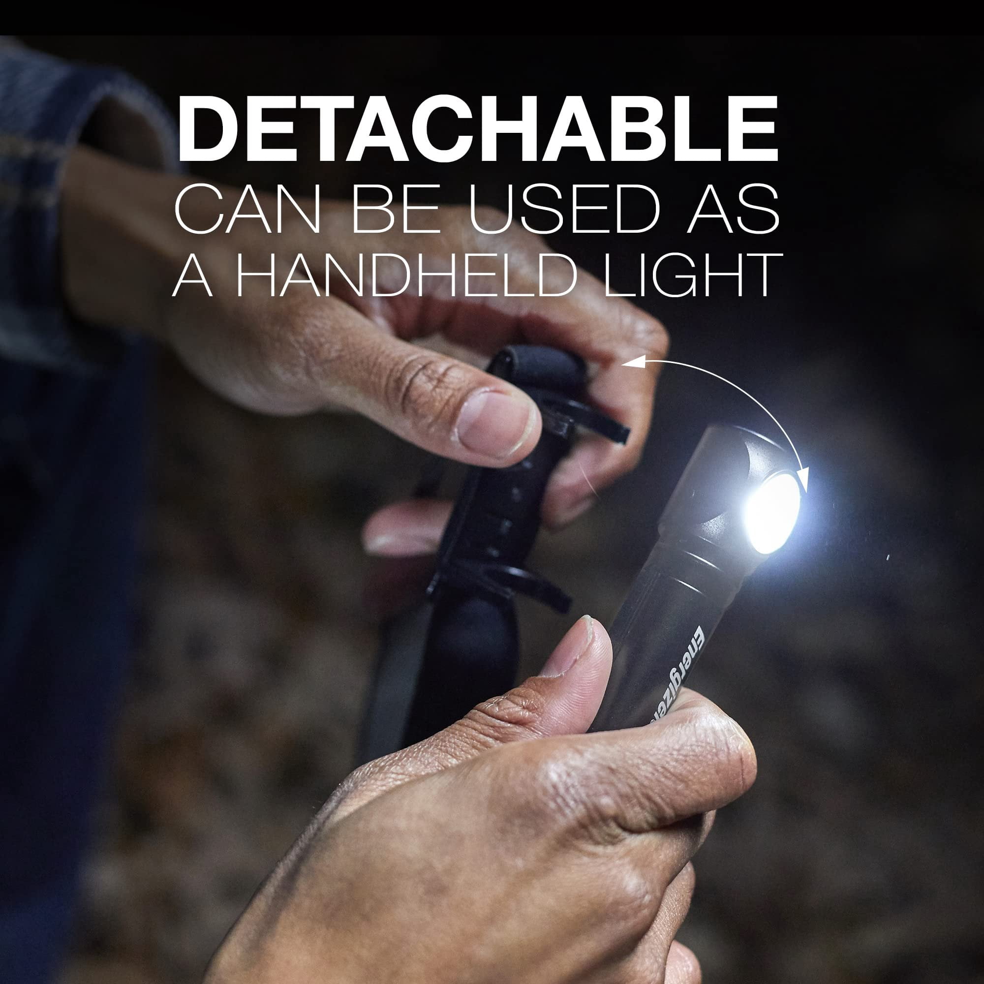 Energizer LED Headlamp Rechargeable X1000, Ultra Bright IPX4 Water Resistant Head Light, 1000 Lumen Turbo Mode, Headlamp for Outdoors, Power Outage Emergency, USB Cable Included