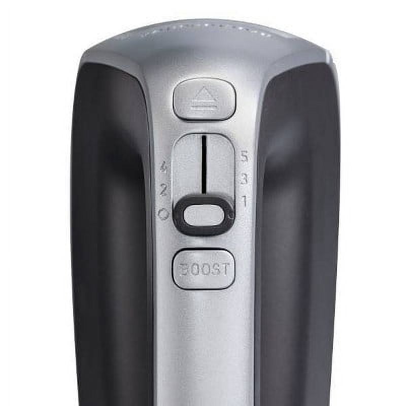 Hand Mixer 5 Speeds plus Boost : Handheld Mixer, Dishwasher-Safe Parts, 120W, Black, Kitchen Appliance
