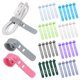 thumbnail image 2 of Organizador de cables de silicona reutilizable de 5 piezas, bridas flexibles para auriculares, TV, cables USB, ordenador, bolsas de comida, cortinas, paraguas y soluciones de almacenamiento., 2 of 8