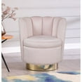 thumbnail image 5 of Meridian Furniture Lily Pink Velvet Swivel Accent Chair, 5 of 7