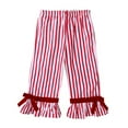 thumbnail image 6 of Gaexia Girls Long Sleeve Pajama Two Piece Set Striped Sleepwear Comfortable Loungewear For Children Soft Home Outfit Cozy Nightwear,Red,9-10 Years, 6 of 8