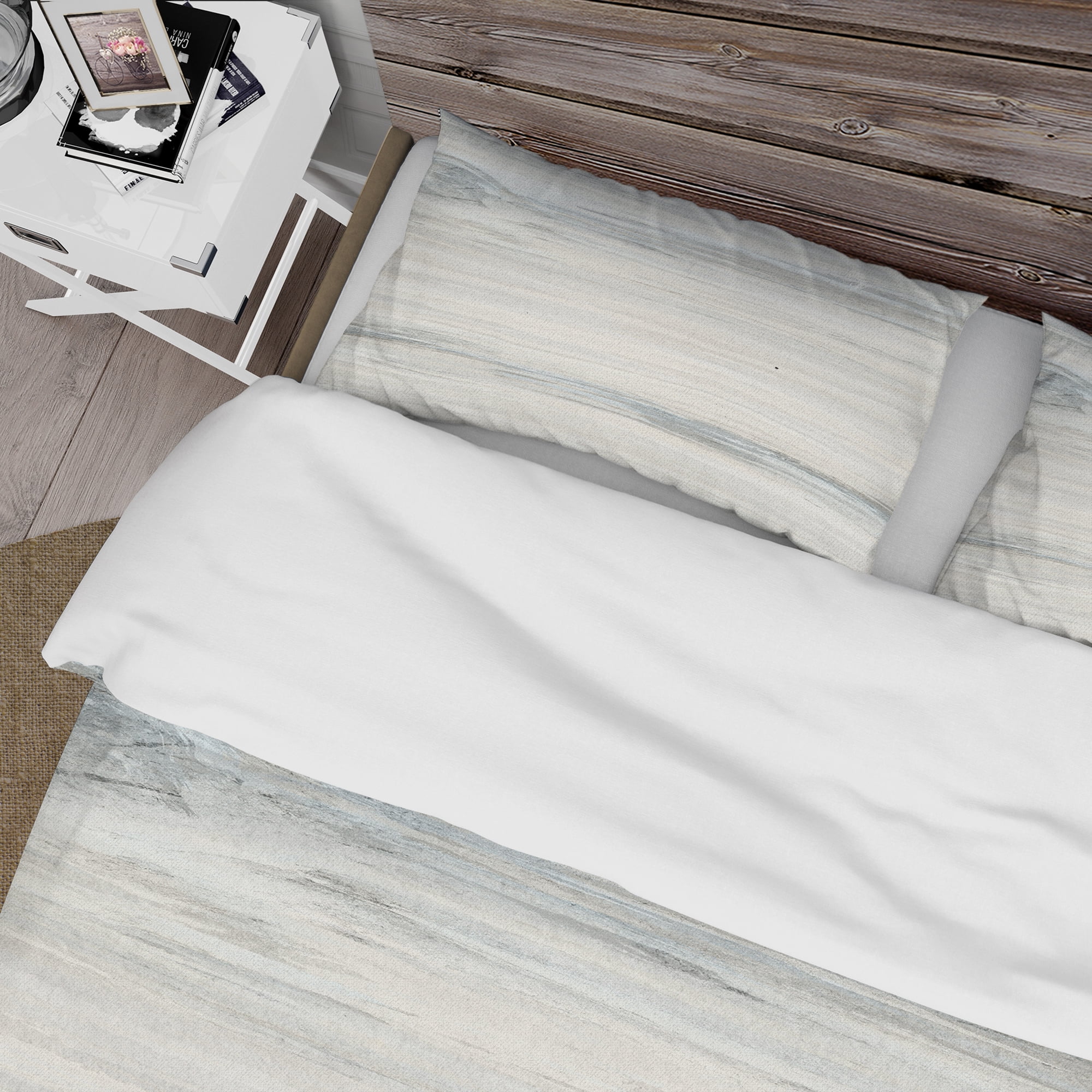 Designart 'Watercolor colorfields III' Modern & Contemporary Duvet Cover Set