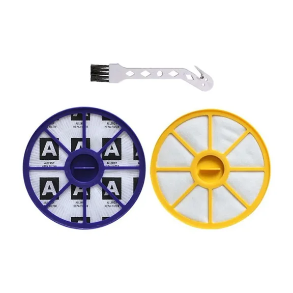 Front and Back HEPA Filter Kit for DC05 DC08 DC15 DC19 DC20 DC21 ,Upper and Lower Motor Allergy Vacuum Replacement