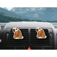 thumbnail image 6 of WIRESTER Car Air Freshener Fragrance Vent Clip Interior Decoration for Cars with Lemon Scented Pad - English Bulldog Look Back, 6 of 7