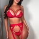 thumbnail image 3 of Conjunto de lencería de encaje para mujer conjunto de lencería de tres piezas para mujer para la noche de bodas ANGGREK Otros, 3 of 8