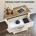 thumbnail image 4 of Commode avec 5 Tiroirs, Commode Vintage en Bois, Grandes Commodes pour Garde-Robe, Commodes pour Organisateur de Rangement, pour Garde-Robe Salon, Chambre, Chêne Blanc, 4 of 8