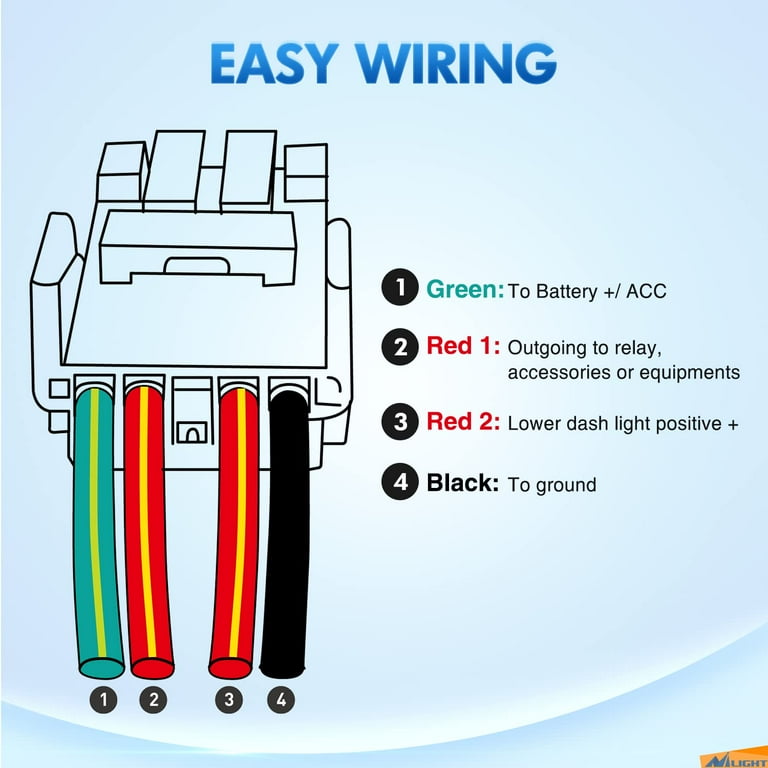 Amazon.com: LED Light Push Button Switch with Connector Wire