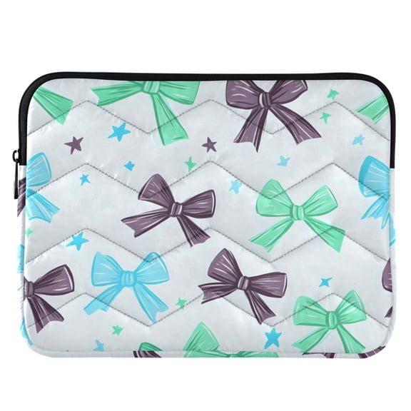 ALAZA Green Bows Pattern Laptop Sleeve Case for 13-14 Inch Computer Cover Bag Medium