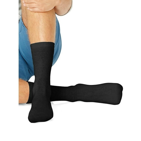 Hanes Men's 6-Pack FreshIQ Cushion Crew Socks