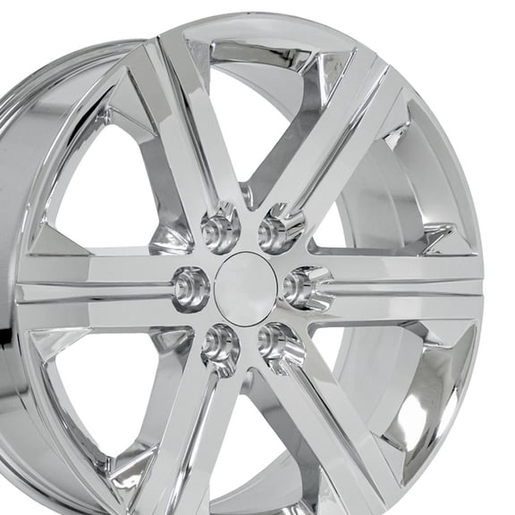 Single(1) OE Wheels CV60 22x9 Chrome Rim 6x139.7 24ET