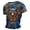 Blue, variant on Men's Vikings Norse Mythology Graphic T-Shirt, 3D Print Casual Pullover Tee