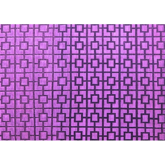 Ahgly Company Indoor Rectangle Abstract Purple Modern Area Rugs, 5' x 8'