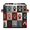 Multicolor 4, variant on CURLYOOT Elephant Musical Note Cube Storage Bin, 11 Inch Storage Cube Fabric Bin for Shelves, Foldable Clothes Organizer Baskets with Leather Handle for Closet Home