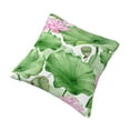 thumbnail image 3 of YFYANG Square Decorative Throw Pillow Case (Without Pillow Insert), Watercolor Lotus Leaf Pattern Bedroom Sofa Car Cushion Cover, 22"x22", 3 of 9