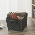 thumbnail image 3 of Home Basics X-Large Polyester Woven Strap Storage Bin With Handles, Black, 3 of 7