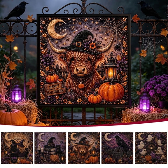 Halloween Ghost Pearl Art DIY Kit Pearl Beads & Spooky Design for Beginners Fall Home Decoration Seasonal Party Activity & Handmade Gift by MPOISVA