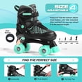 thumbnail image 4 of Patines PAPAISON para Niñas de 8 a 12 Años con Ruedas Luminosas, 4 of 8