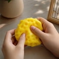 thumbnail image 4 of Crunchy Cheese Squishy, Crunchy Squishy Stress Ball, ASMR Tactile Sensory Fidget Squeeze Toy for Adults, Ideal Desk Fidget Toy for Stress Relief and Relaxing Sensory Play at Home and Office, 4 of 6
