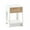 White, variant on Kepooman 15.75" Rattan Night Table, Bedside Table with Drawer, Modern Farmhouse Nightstand for Living Roon, White