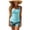 C-Light Blue264, variant on DHFJKG Tankini Swimsuits For Women Two Piece Bathing Suit Adjustable Straps Slim Fit Ribbed Tankini Top With Shorts Trendy Beachwear