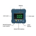 thumbnail image 2 of Digital Angle Finder Protractor, 2 In 1 Digital Level Angle Gauge Chargeable Digital ,Water-Proof & Dust Resistant, 2 of 5