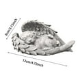 thumbnail image 2 of Cat Angel Memorial Statue for Outdoor Garden - Resin Pet Loss Gift Figurine with Tombstone, Commemorates Baby Loss, Weather-Resistant Cat Memorial Stone, 2 of 6