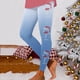 thumbnail image 1 of WILLBEST Leggings de Entrenamiento de Cintura Alta para Mujer, Suaves Y Elásticos, con Estampado Navideño Y Diseño de Bloques de Color, Cómodos Leggings de Fitness. Extra Grande, 1 of 4