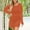 #0280-Orange, variant on Womens UPF 50+ Sun Protection Crochet Mesh Long Sleeve Swim Cover Up Tunic