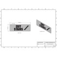 thumbnail image 4 of EXIT Stairs Sign-Two-Sided/Double Sided Projecting, Corridor and Hallway Sign (Aluminum, Silver, 4x12 Inch)-The Hallway Line(ref062022), 4 of 5