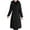 Black, variant on Womens Maxi Hooded Quilted Puffer Coat Winter Slim Full Zipper Warm Down Jacket Windproof Long Padded Outerwear