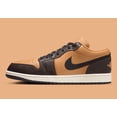thumbnail image 2 of Men’s Size 9 N I-K-E A i r-Jor-dan 1 Low SE Flax Baroque Brown Black HQ3603-201, 2 of 6