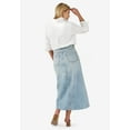 thumbnail image 2 of ellos Women's Plus Size 5 Pocket Denim Maxi Skirt, 2 of 2