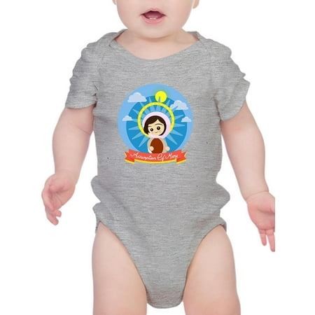 

Happy Assumption Of Mary Cute Bodysuit Infant -Image by Shutterstock Newborn
