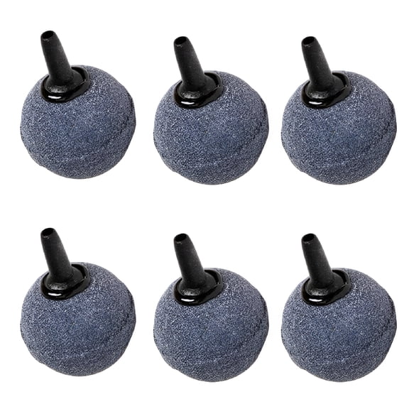 ACDANC 6 PCS Ball Shape Air Stone Mineral Bubble Diffuser Airstones for Aquarium Fish Tank Pump and Hydroponics 20x20mm