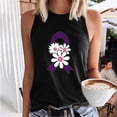 thumbnail image 4 of Débardeurs pour Femmes Athletic Works Mode Décontractée Femmes Sans Manches Imprimé Dames Col Rond Blouses Hauts T-Shirt, 4 of 6