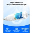 thumbnail image 6 of Waterdrop RV Water Filter with Flexible Hose Protector, Dedicated for RVs and Marines, Significantly Reduces Lead, Fluoride, Chlorine, Bad Taste&Odor, 1 Pack RV Inline Water Filter, 6 of 10