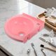 thumbnail image 4 of WASHWEPE Lavabo De Pared Colgante Rosa Con Estructura Resistente Y Moderno Para Espacios Compactos, 4 of 8